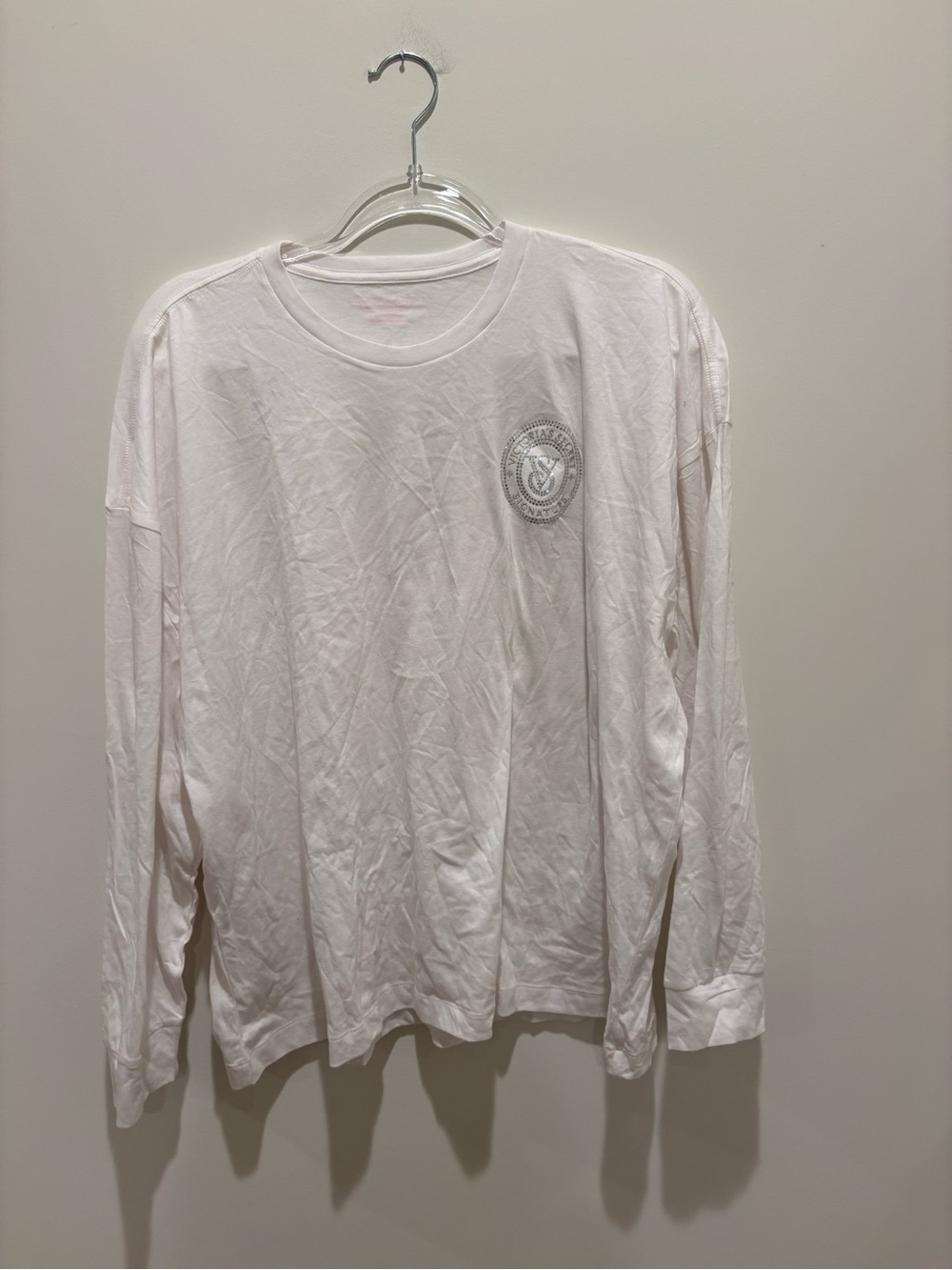 Victoria’s Secret White Long-Sleeve Graphic Tee